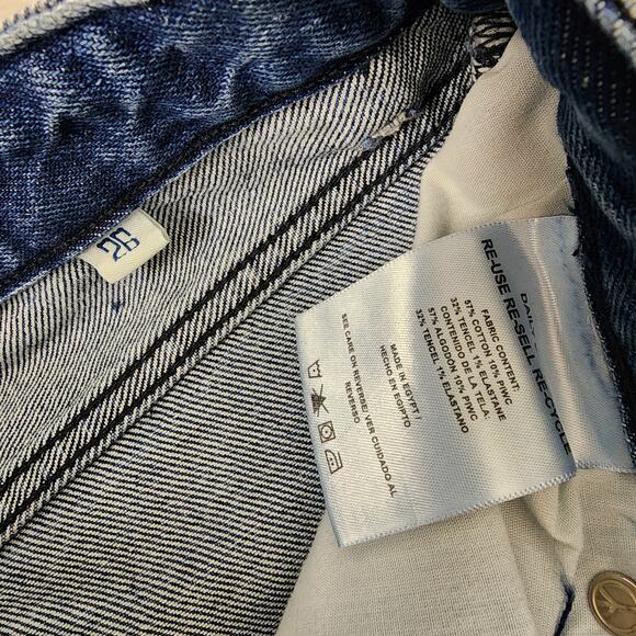 NEW Daily Blue by Adriano Goldschmeid Virgo Wide Leg Jeans Two Toned Size 26 - Picture 12 of 16